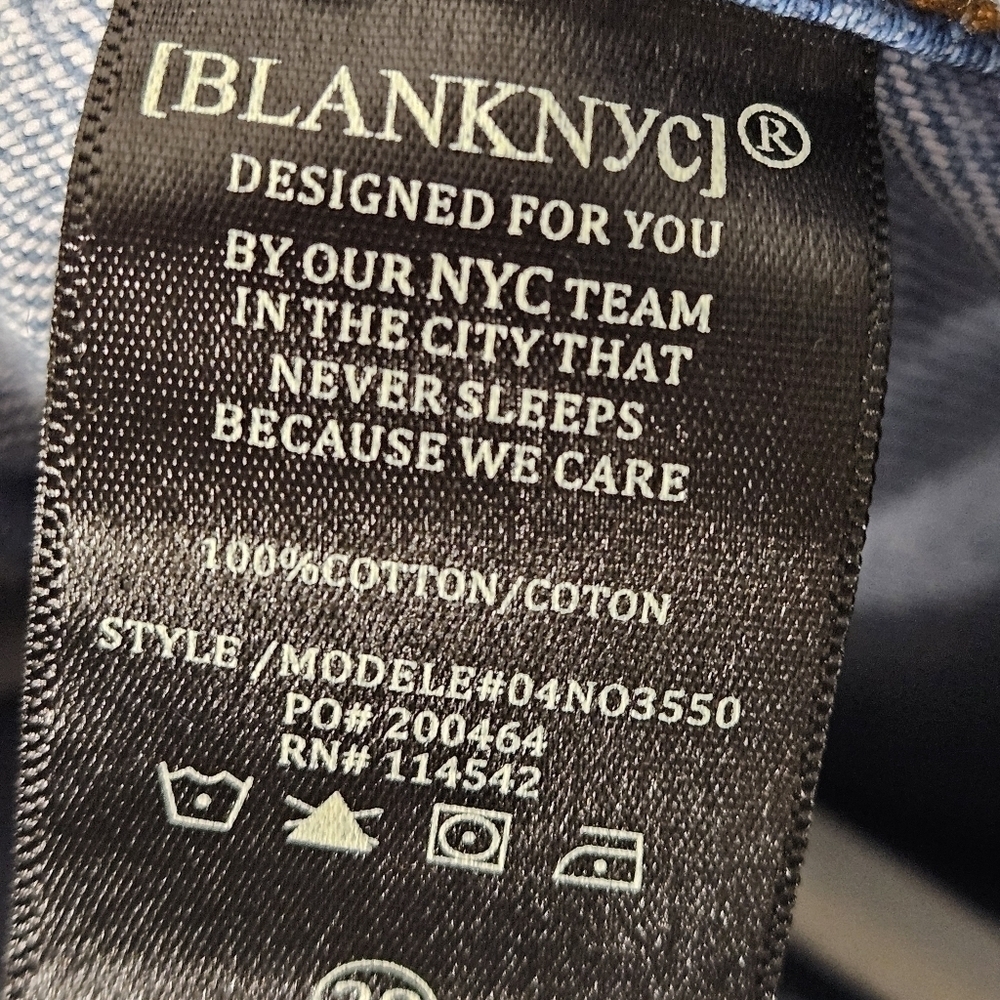 NWT BLANK NYC Asymmetrical jeans The Franklin size 28 - Picture 15 of 16